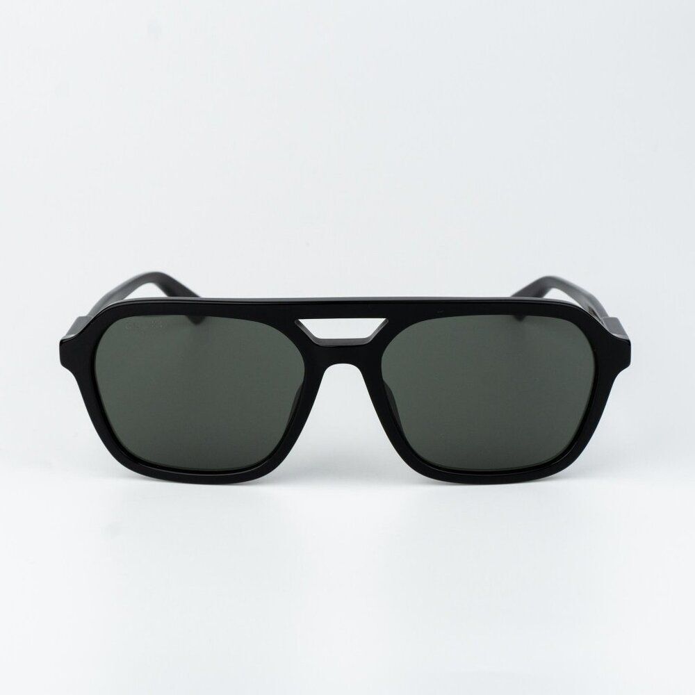 Gucci Women Sunglasses Black Grey Pilot GG1823SA 001 NEW AUTHENTIC